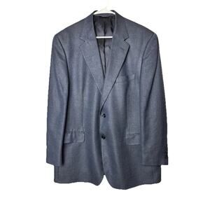 Brooks Brothers Blazer Silk Linen Wool Blend 2 Button Blue Men Size 44R